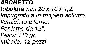 ARCHETTO X FERRO MAN.PLAST