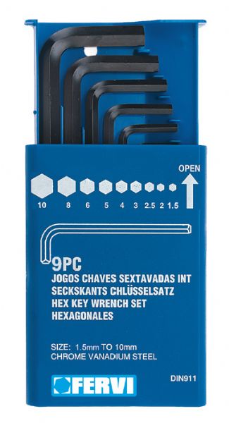 SERIE 9 CHIAVI ESAGONALI  