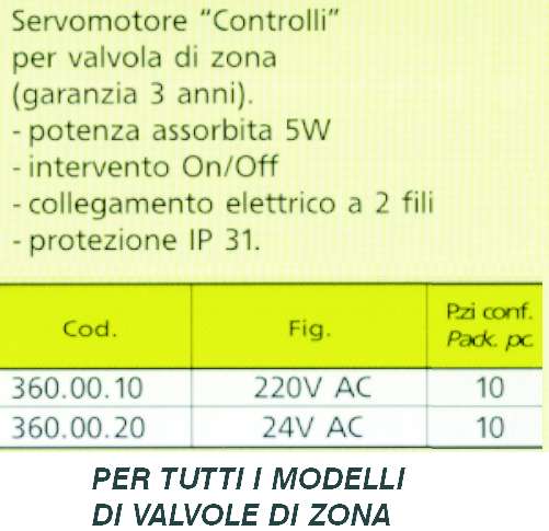 SERVOMOT X VALV ZONA MVA21