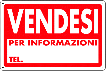 CARTELLO VENDESI 30x20 PVC