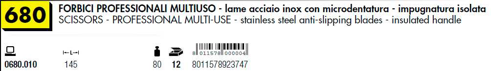 FORBICE MULTIUSO INOX 145 