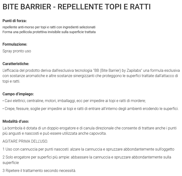 REPELLENTE TOPI SPRAY 400M