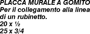 PLACCA MURALE A GOM 20x1/2