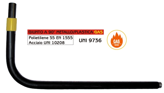 GIUNTO MET/PLAST CURVO  1"