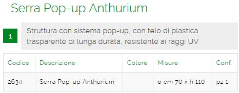 PROTEZ POP-UP AGRUMI diametro  70 