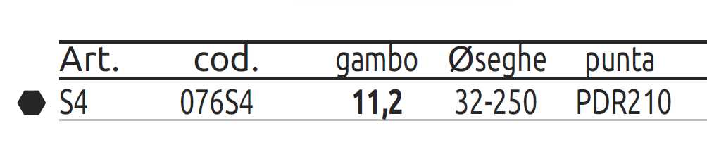 ALBERO PER FRESE 32-250   