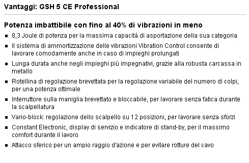 MARTELLO/DEMOLIT  GSH 5 CE