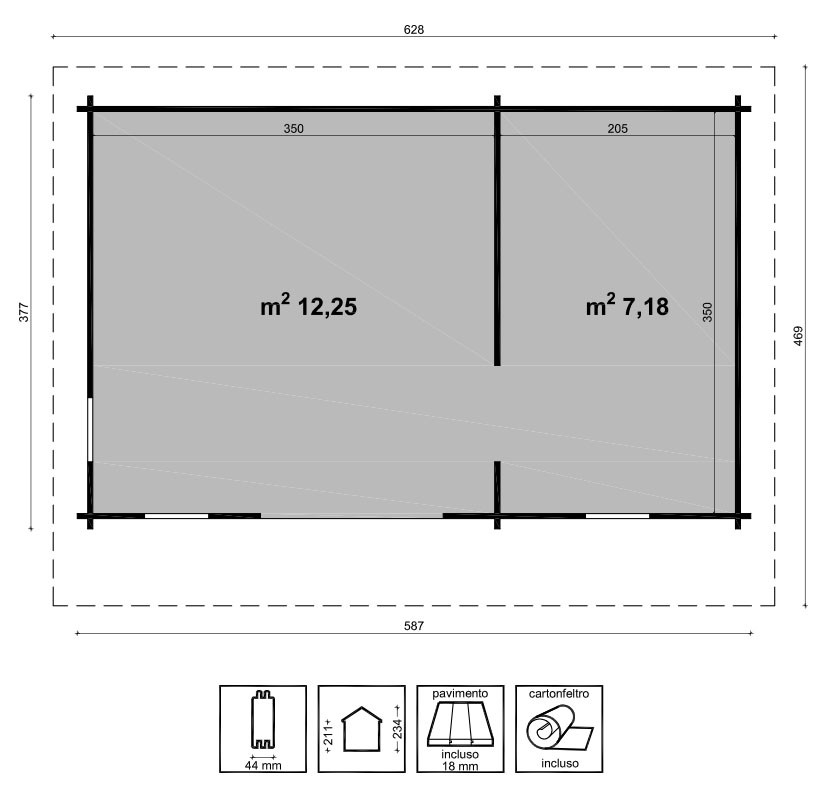 CASETTA AURORA CM 587X377