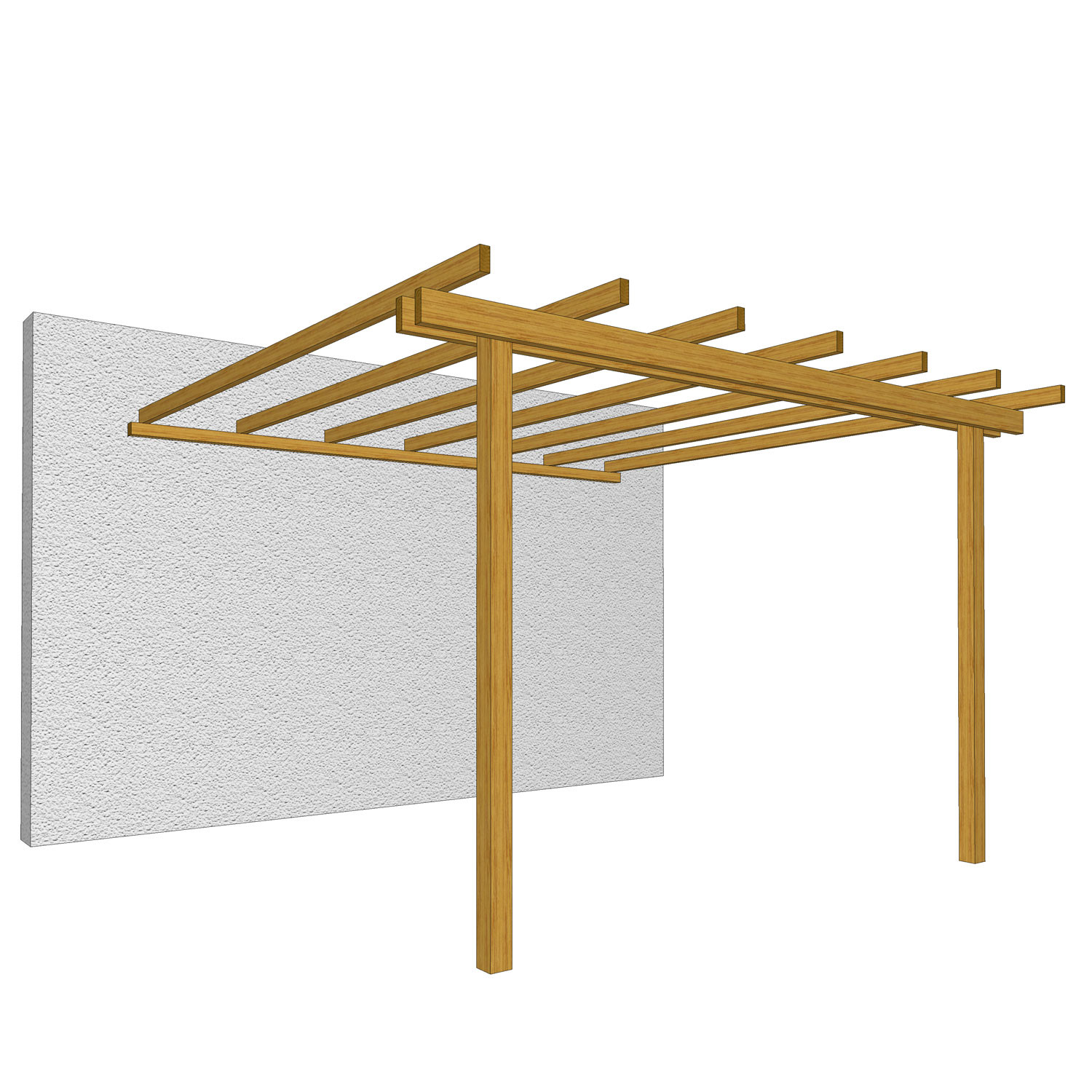 PERGOLA ADDOSSATA 300X240