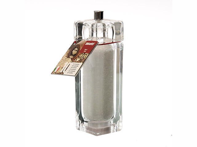 MACINASALE ART. 826S H 15cmMacinasale in acrilico, il meccanismo dei macina sale è in ceramica, per resistere all'azione corrosi