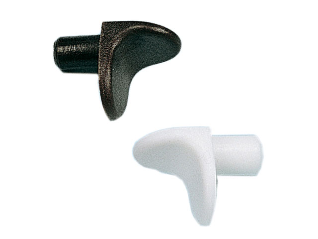 Mensolina reggipiano a squadro in plastica BIANCHE 12PZ