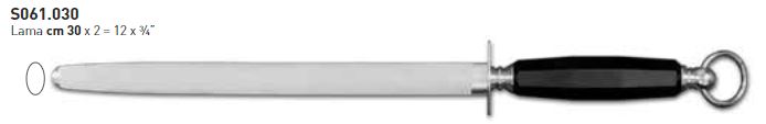 ACCIAINO CROMIZZATO OVALE CM.30 SANELLI COD.S061.030