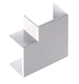 ANGOLO PIANO PER MINICANALINA 20X10MM DA 2 PZ