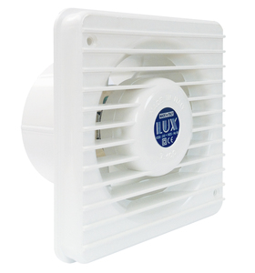ASPIRATORE ELETTRICO A MURO 100MM. Mod. LUX100 in materiale termoplastico.