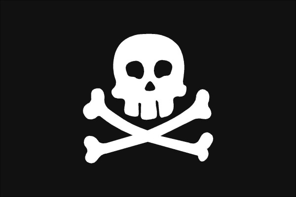 BANDIERA PIRATA CM40x60