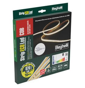 BEGHELLI STRIP LED 230V-10W IP65-4000K - 5 MT