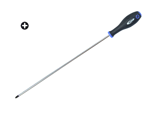 Cacciavite LABOR PH2  MM6X400 con lama a croce philips in acciaio cromo vanadio molibdeno, punta magnetica e manico ergonomico, 