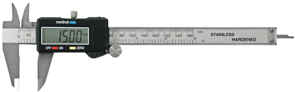 CALIBRO A CORSOIO DIGITALE 0-150MM IN ACCIAIO INOX TEMPRATO