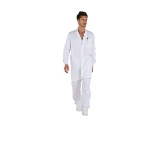 CAMICE DA LABORATORIO UOMO COTONE BIANCO HACCP TAGLIA 48 LOGICA