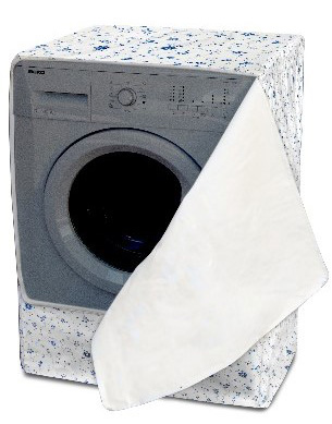 Cappottina per lavatrice da esterno colore grigio H85cm x 60x60cm. APERTURA DAVANTI. Evita che la struttura, sia le parti in pla