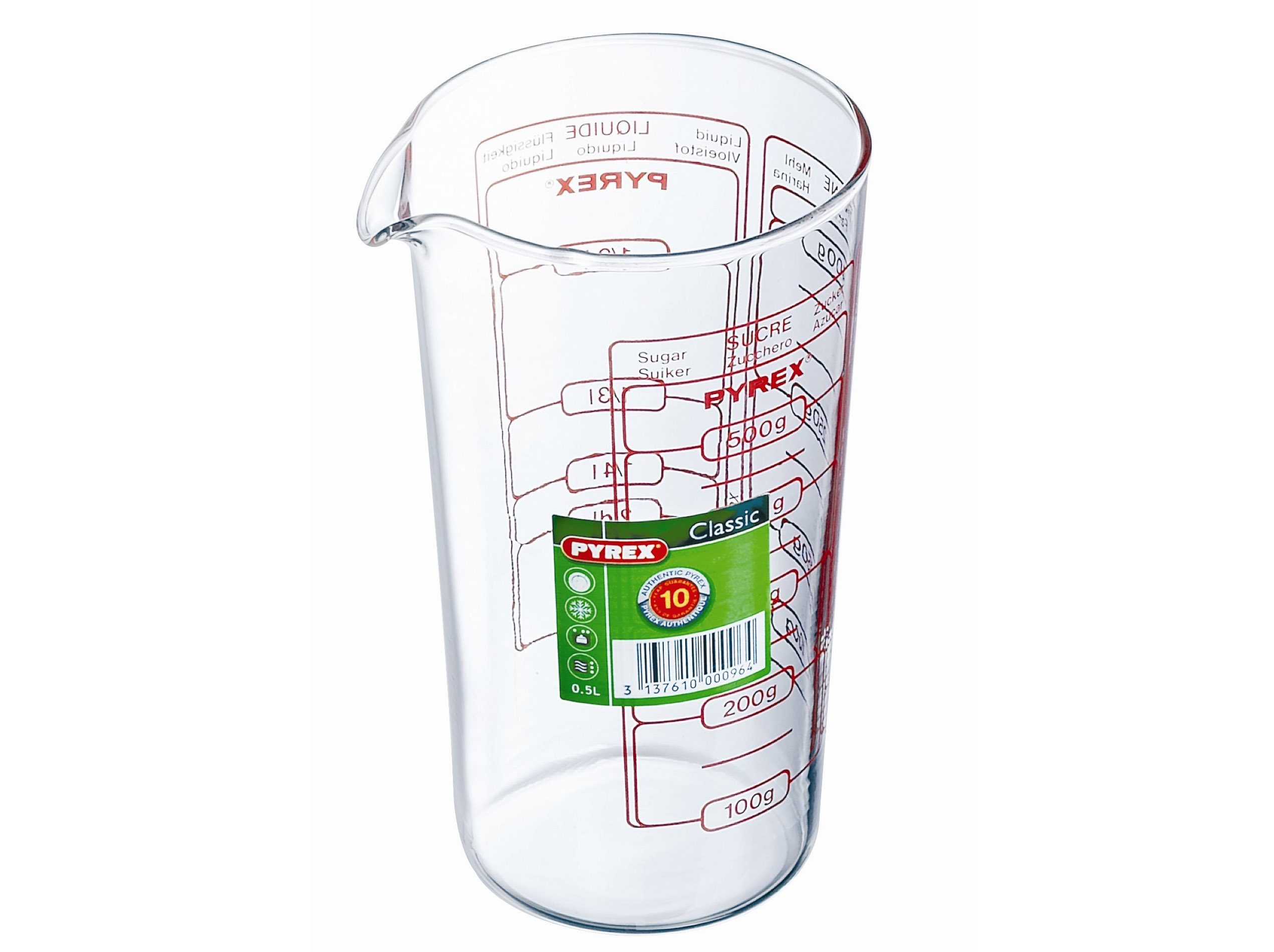 CARAFFA GRADUATA PIREX lt.0,5 ART. 888B