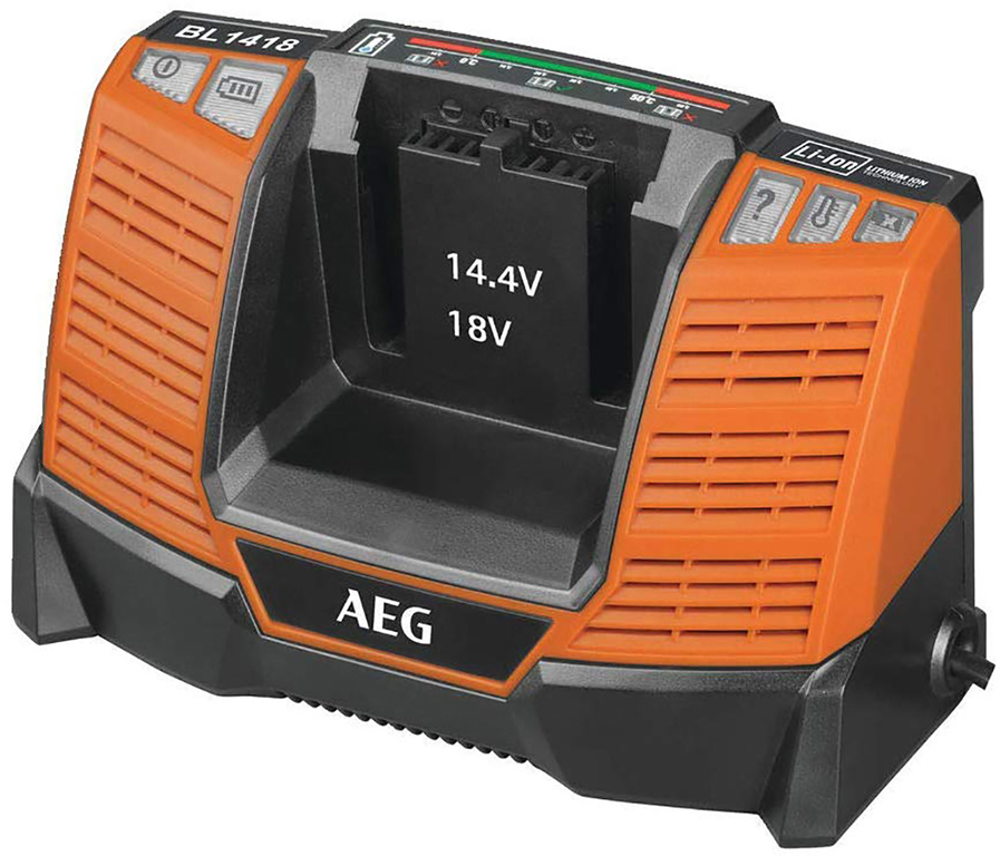 Caricabatterie universale AEG mod. BL1418 per trapani AEG - tecnologia: NiCd, NiMH, Li-Ion - 14,4-18V - ricarica in 30/60 minuti