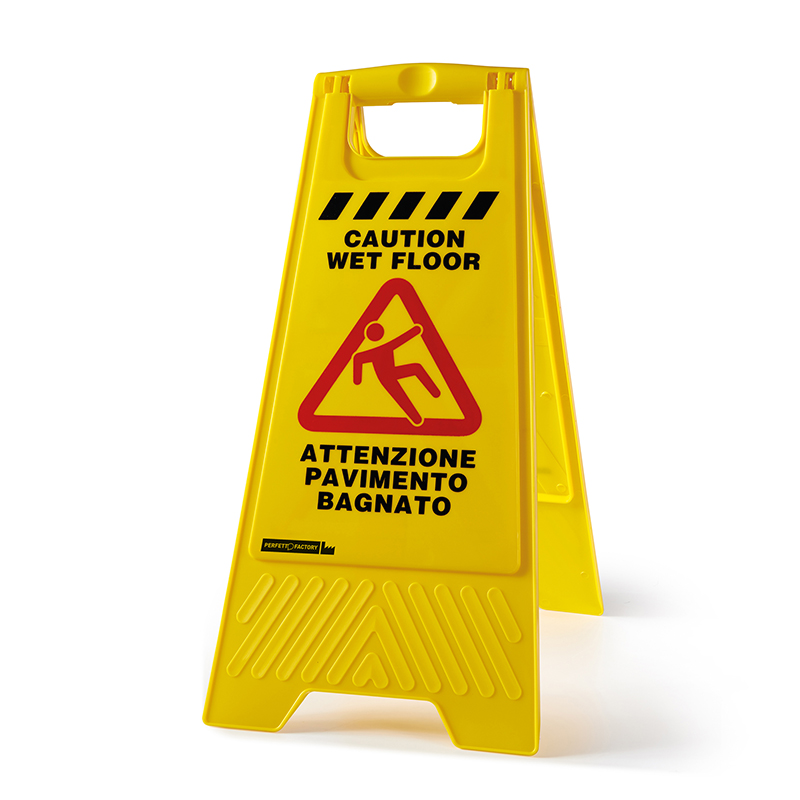 CARTELLO SEGNALATORE PAVIMENTO BAGNATO WET FLOOR ART. 0466