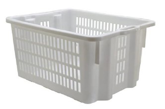 CASSA FORATA LT50 BIANCA IMPILABILE MOBIL PLASTIC