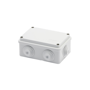 CASSETTA DI DERIVAZIONE CON COPERCHIO BASSO A VITE - IP55 - DIMENSIONI INTERNE 120X80X50MM - PARETI CON PASSACAVI. GW 44005