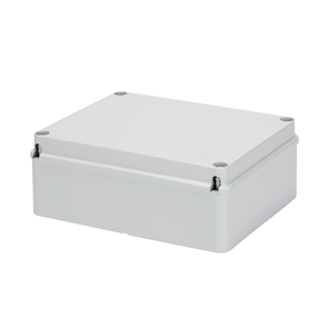 CASSETTA DI DERIVAZIONE CON COPERCHIO BASSO A VITE - IP56 - DIMENSIONI INTERNE 240X190X90MM - PARETI LISCE. GW44208