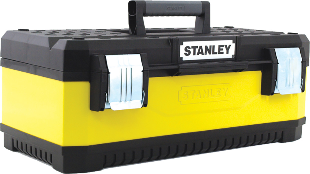 CASSETTA PORTAUTENSILI STANLEY IN METALLO/PLASTICA  mod. Metal/Plastic art.1-95-61 - corpo in metallo molto spazioso - con vasch