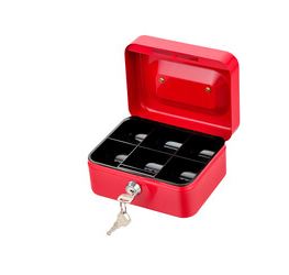 CASSETTA PORTAVALORI CM20X16X9cm in acciaio
