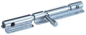 CATENACCIO TRASVERSALE PESANTE MM100  PORTA LUCCHETTO CON FORI E ASTA TONDA DIAM. 12MM ZINCATO  ART.263AZ10_02