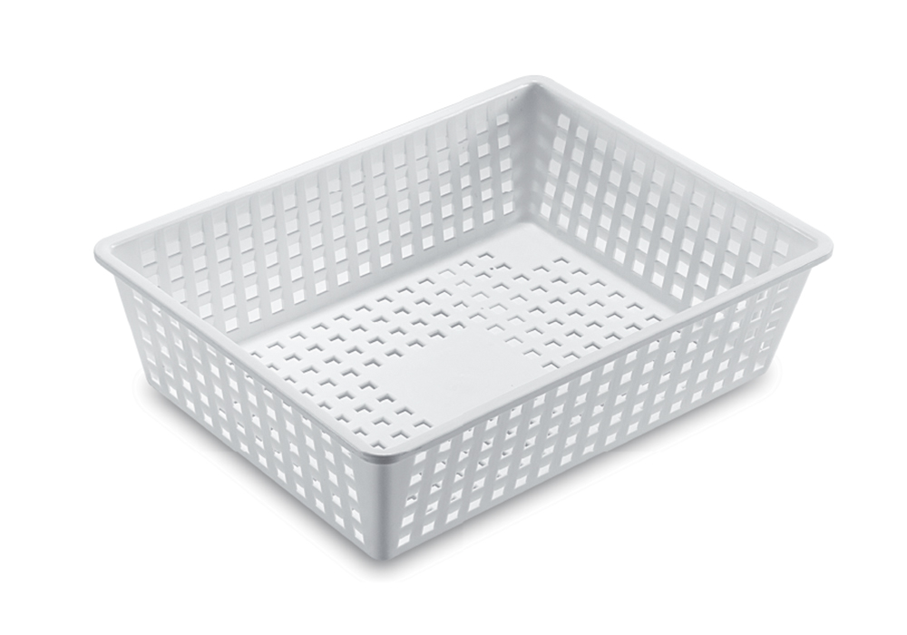 CESTA RETTANGOLARE FORATA 50X34XH11 CM ART. 2250M2/BI