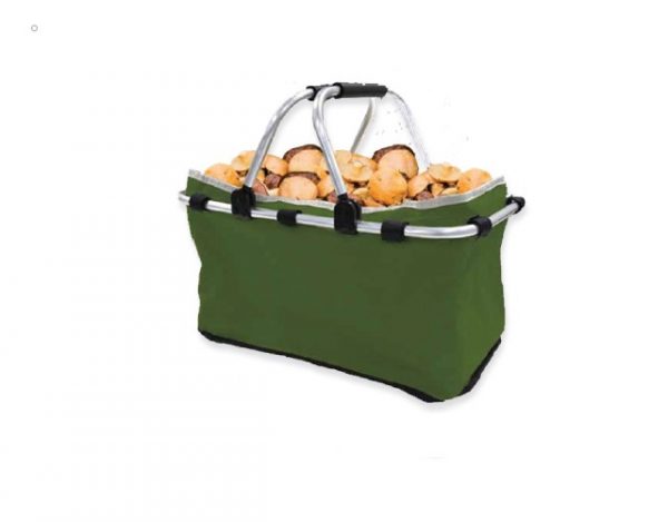 CESTO PER FUNGHI CON TELAIO IN ALLUMINIO TUBOLARE