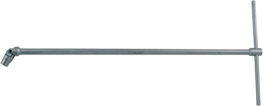 Chiave a T MM10X450 Quadro F 3/8con bussola esagonale snodata MAURER PLUS - in acciaio cromo vanadio testa lucida - con asta sco