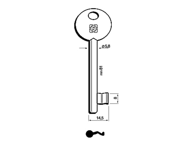 CHIAVE PATENT 6EK1
