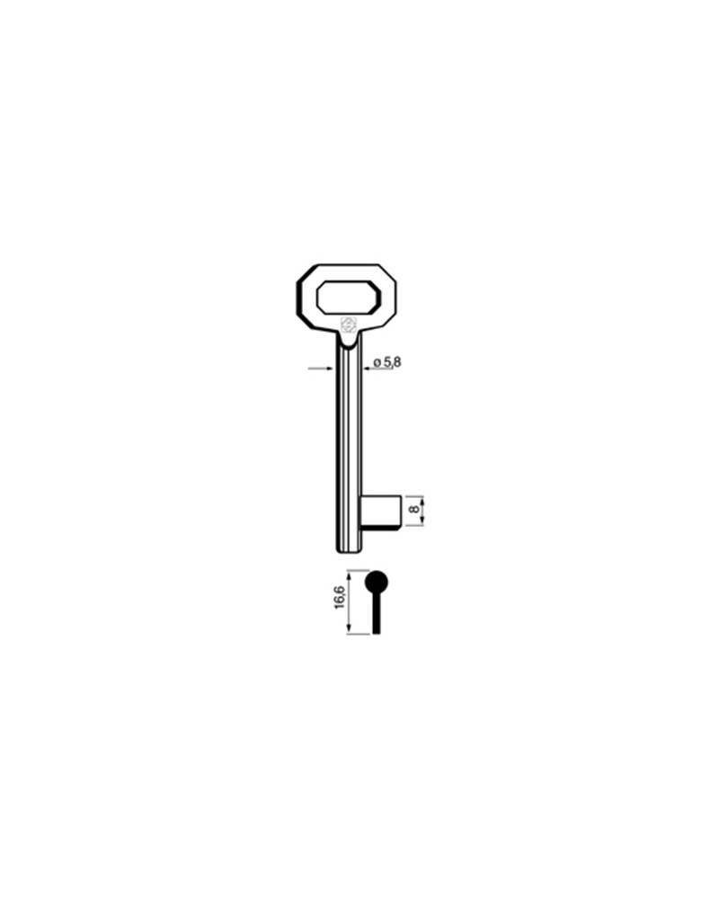 CHIAVE PATENT PASSEPARTOUT 5011 30P MEDIA . Categoria: Patent. Impiego: PASSE-PARTOUT e PATENT. Marca principale: PATENT PASSEPA