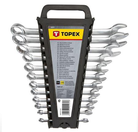 CHIAVI COMBINATE - TOPEX 35D757chiavi combinate 6-22 mm, 12 pezzi assortiti