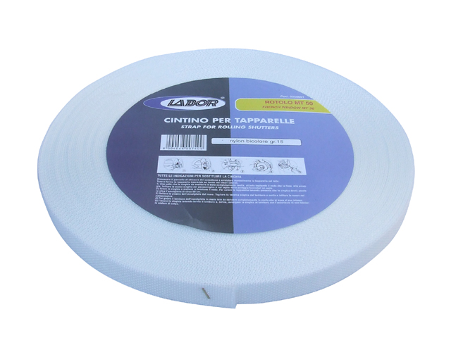 CINTINO PER TAPPARELLE NYLON GR.15 PPR 100% BIANCO