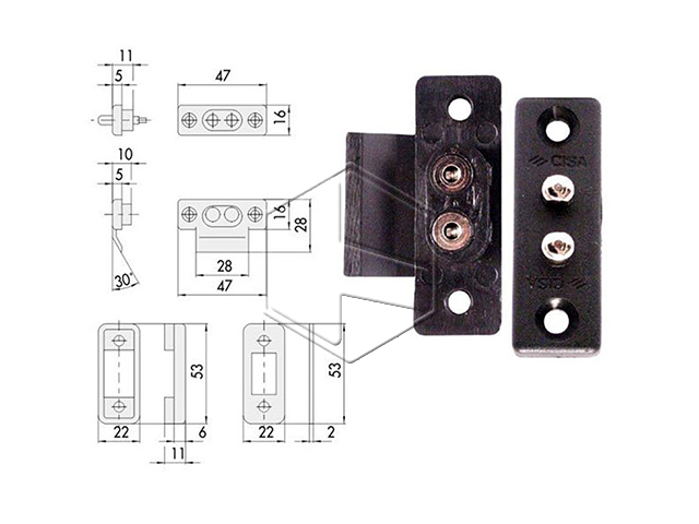CISA 06511-00-0 CONTATTI PER SERRATURE