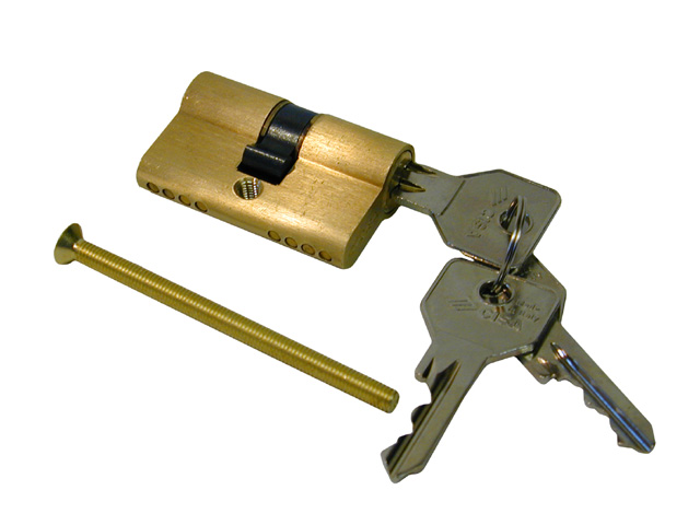 Cisa 0G300-14-0 cilindro europeo C2000, corpo in ottone, camma compatibile DIN, antistrappo, fornito con 3 chiavi.MM73 30-43