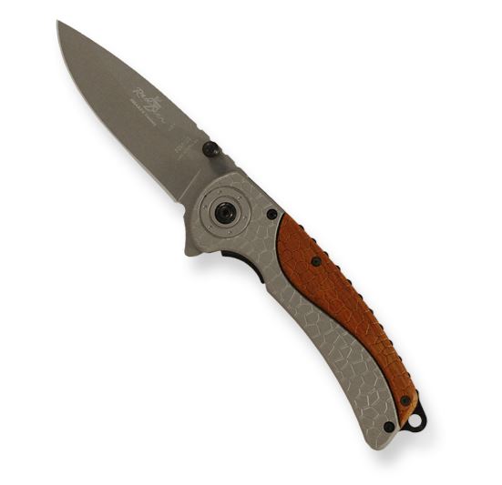 Coltello chiudibile Extreme Adventure LAMA CM8 trekking inserto legno.