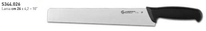 COLTELLO FORMAGGIO PUNTA QUADRA CM26 AMBROGIO SANELLI