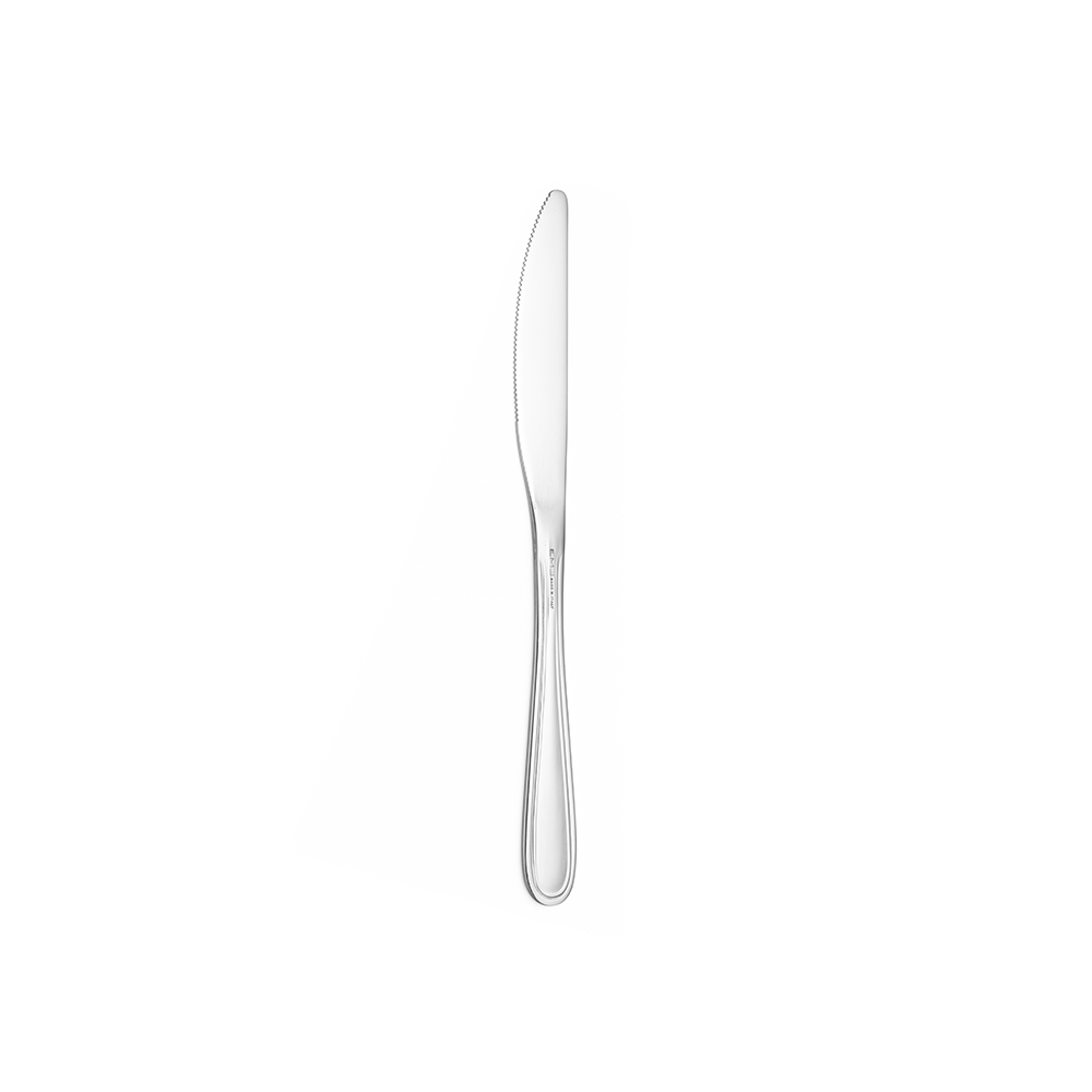 COLTELLO TAVOLA Eme Linea CITY.  City è una collezione di posate in acciaio inossidabile 18/10 con finitura lucida. Lunghezza 22