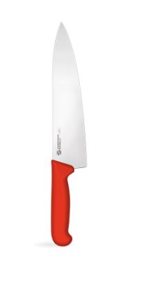 COLTELLO TRINCIANTE CUOCO CM24 linea SUPRA MANICO ROSSO AMBROGIO SANELLI