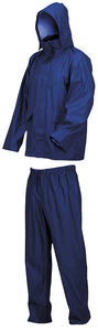 COMPLETO IMPERMEABILE LLUVIA TAGLIA 3XL. Mod. LLUVIA in poliuretano-PVC-poliestere. Composto da giacca e pantaloni. Taglia L Col
