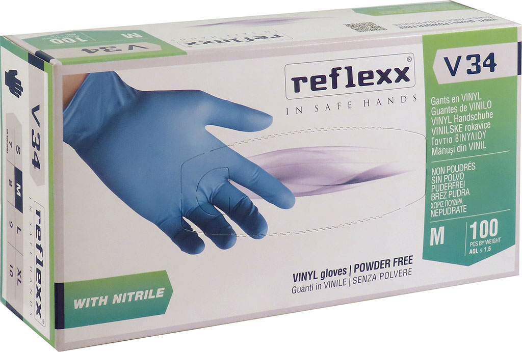CONFEZIONE 100 Guanti monouso vinile-nitrile tg. M