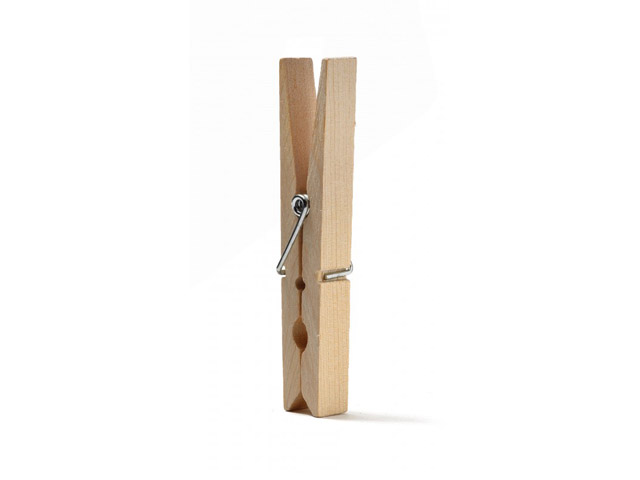 CONFEZIONE 12 MOLLETTE LEGNO