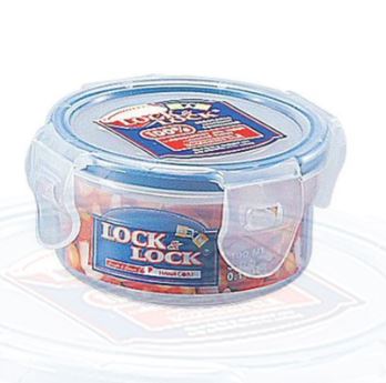 CONTENITORE TONDO BASSO ERMETICO ADATTO PER FREEZER E MICROONDE E LAVASTOVIGLIE, NON ADATTO PER FORNO  LT 0,6  LOCK & LOCK